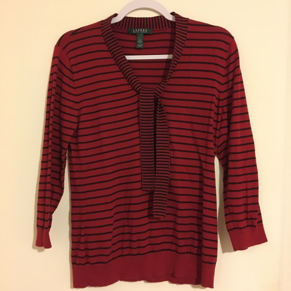 Ralph Lauren Tie Sweater